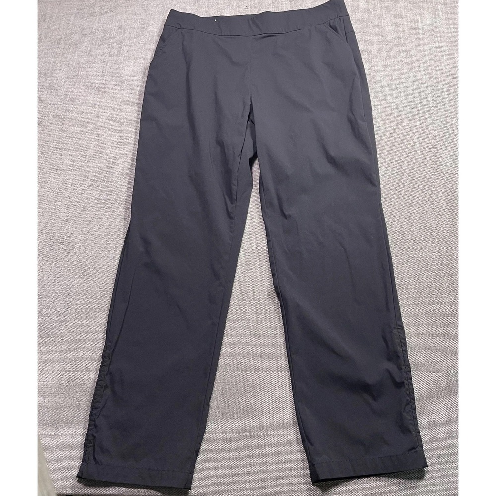 Columbia Performance Pants Womens XL Black Cinch Hem Outdoor Hiking Casual
